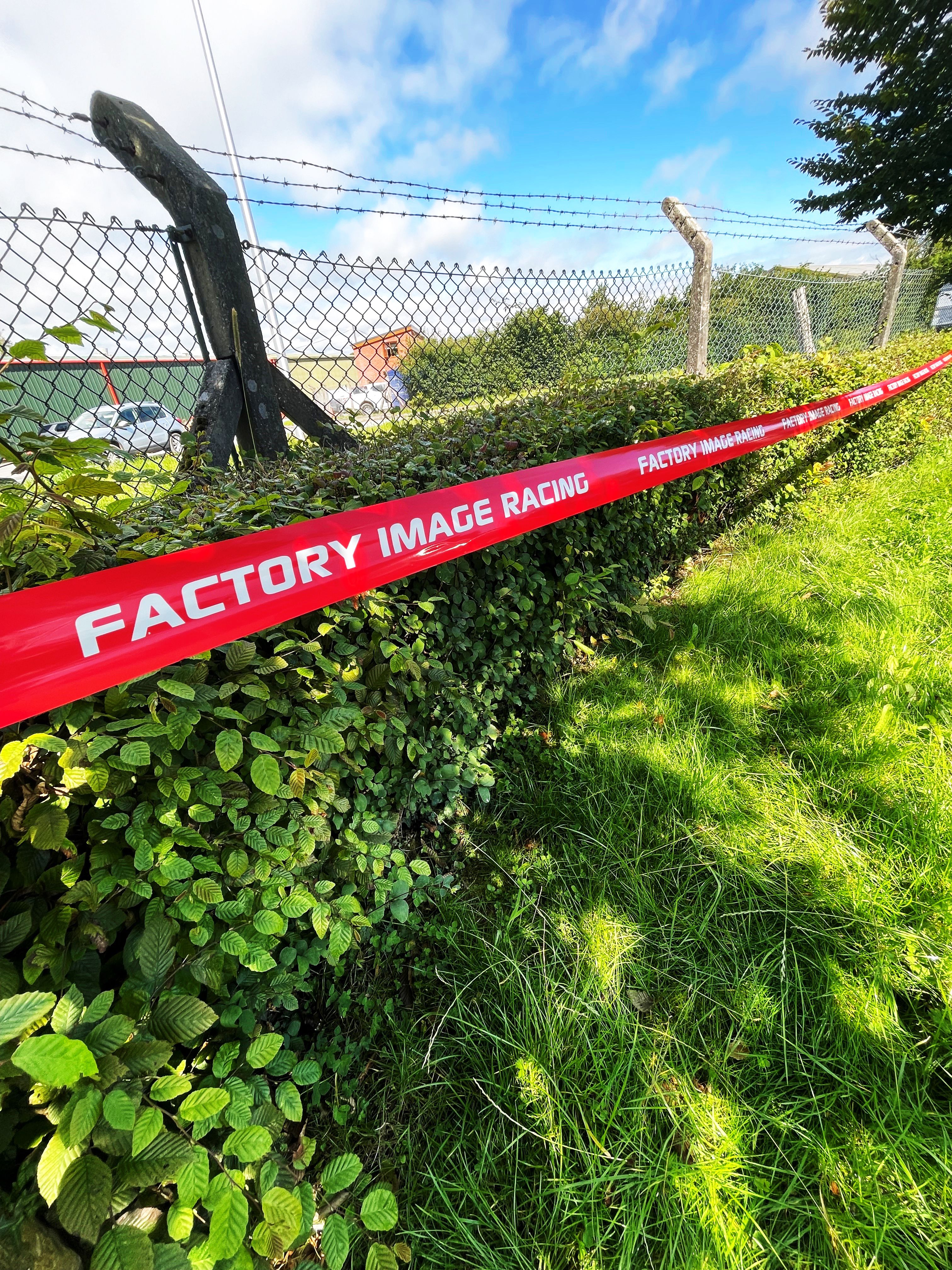 FIR Track Marker Tape 8cm x 200m Red/White