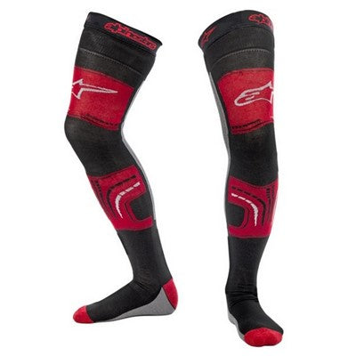 Alpinestars Knee Brace Socks RED BLACK GREY