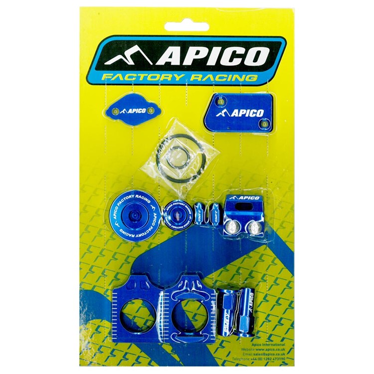 Apico Factory Bling Pack Pack YAMAHA YZ450F 23-24, YZFX/WR450F 2024 Blue