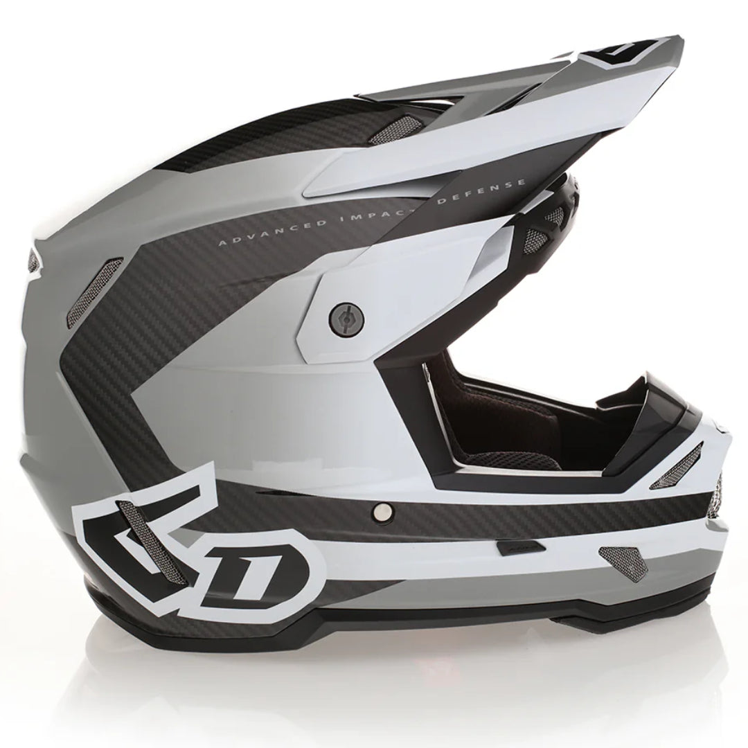 6D ATR-3 MX Helmet Pure Gloss White