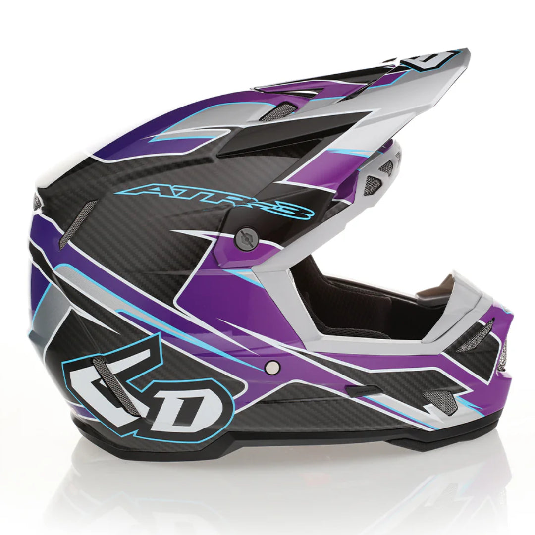 6D ATR-3Y Youth MX Helmet Reflex Purple