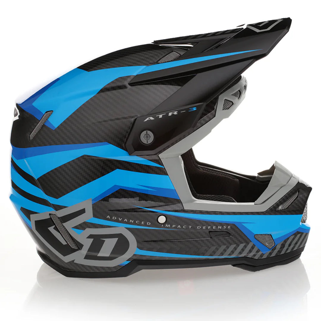 6D ATR-3 MX Helmet Rival Gloss Cyan/Blue