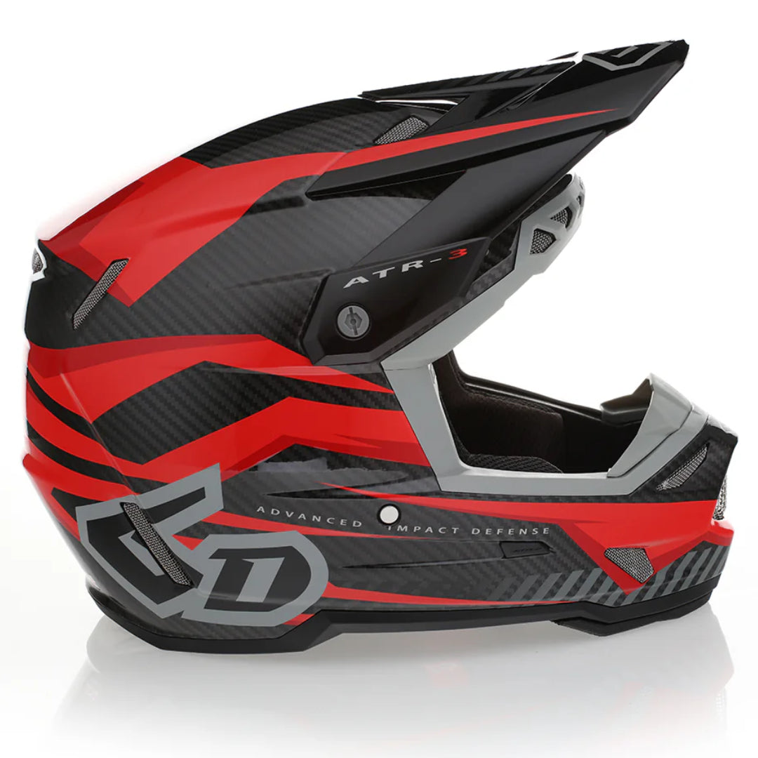 6D ATR-3 MX Helmet Rival Gloss Red