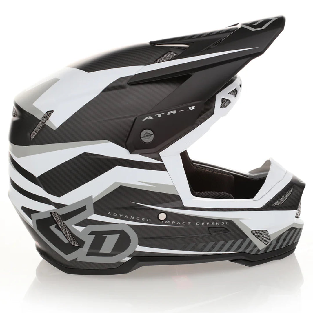 6D ATR-3 MX Helmet Rival Gloss White