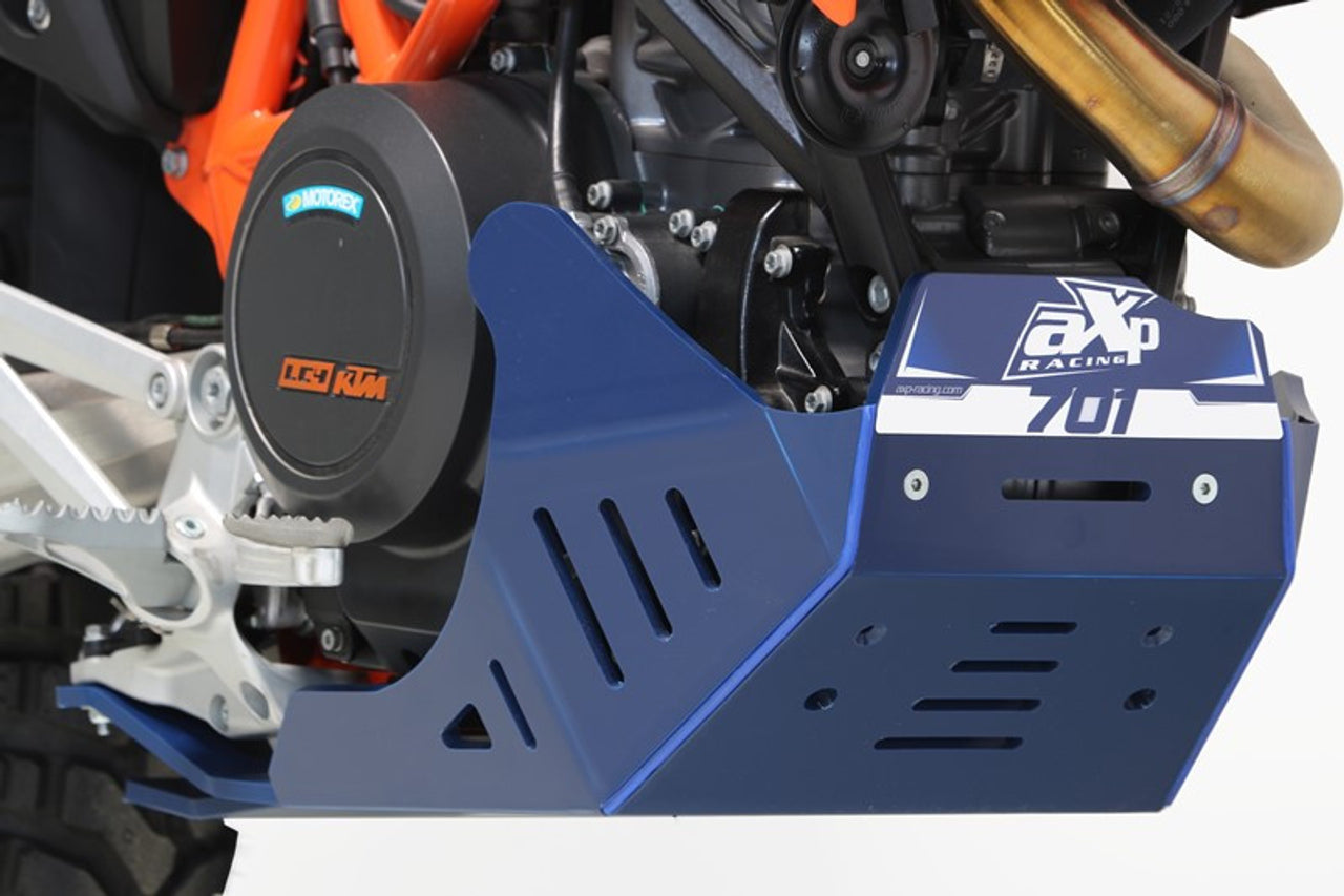 AXP Adventure Skid Plate HDPE 8mm Husqvarna 701 2014-2023 Blue