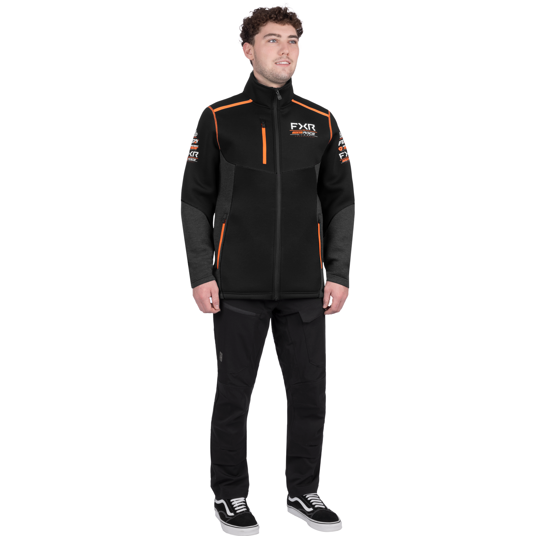 FXR Altitude Tech Zip Up Jacket Black/Orange
