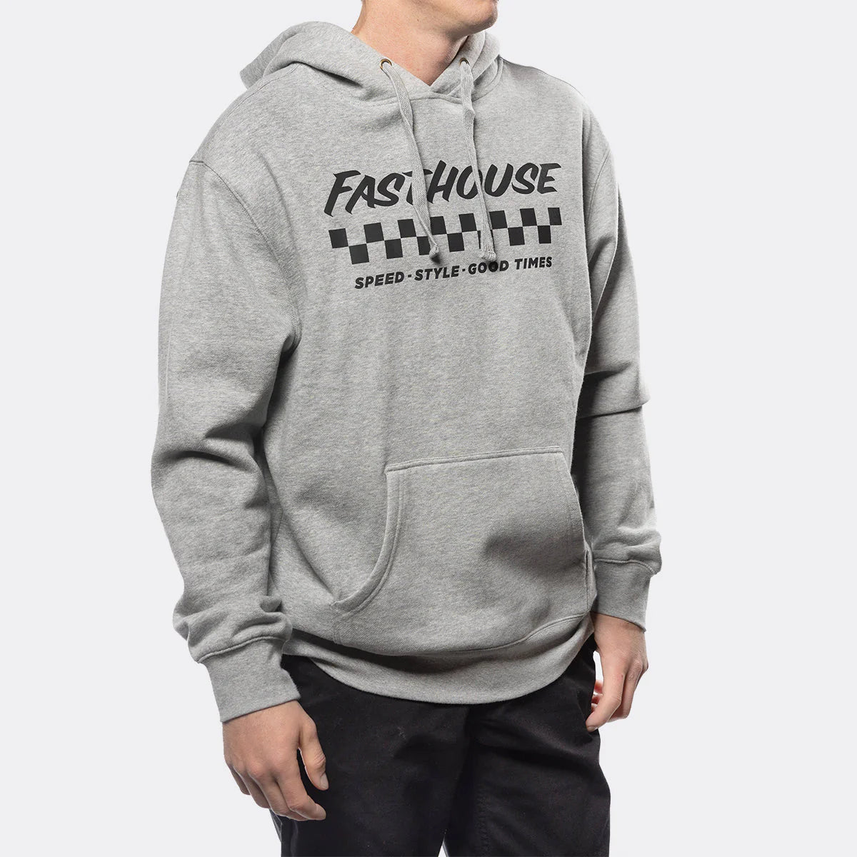 Fasthouse Apex Hooded Pullover Heather Grey