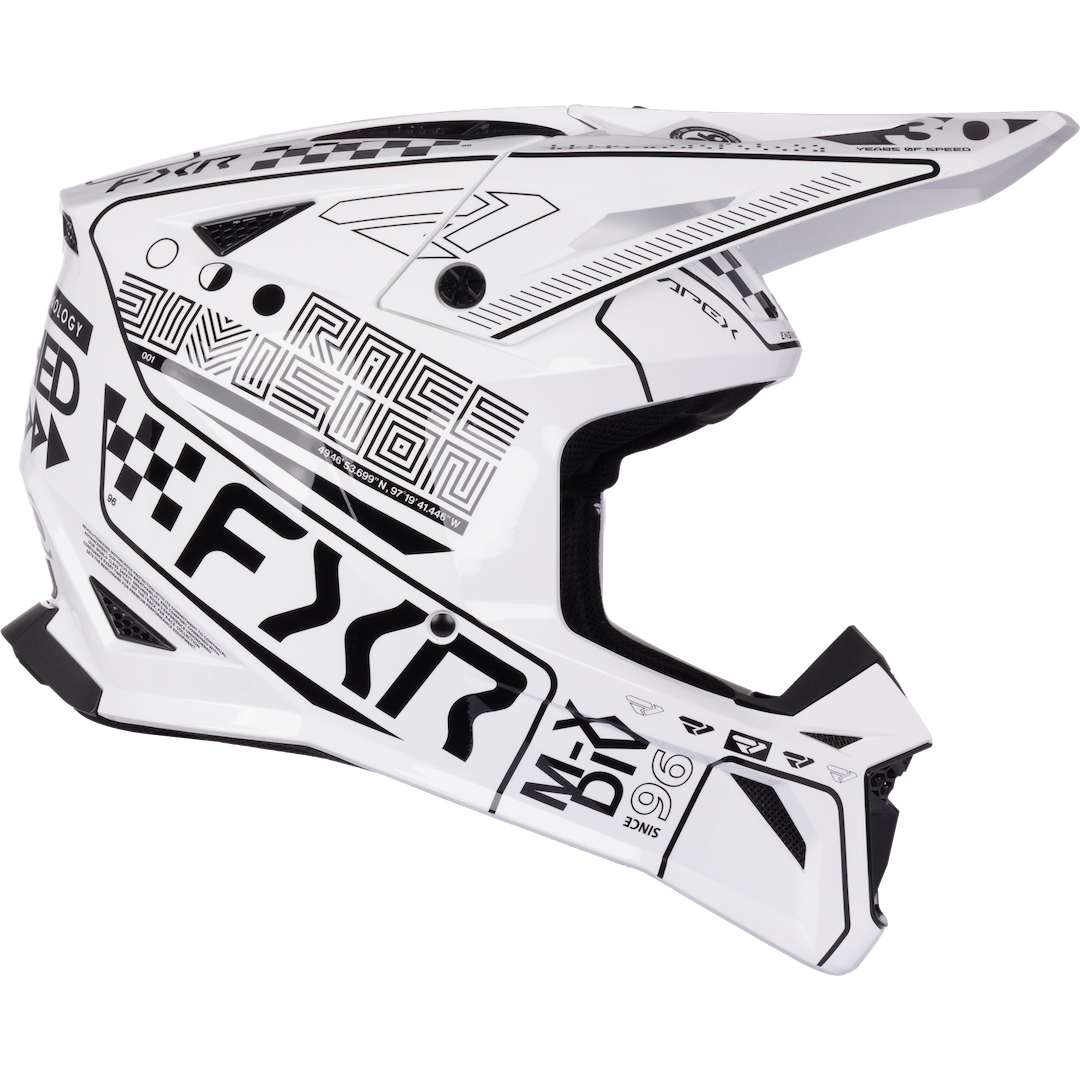 FXR Apex ECE 22.06 MX MIPS Helmet 2027 Checker