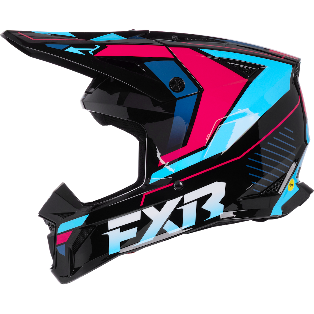 FXR Apex ECE 22.06 MX MIPS Helmet 2027 Cyanide