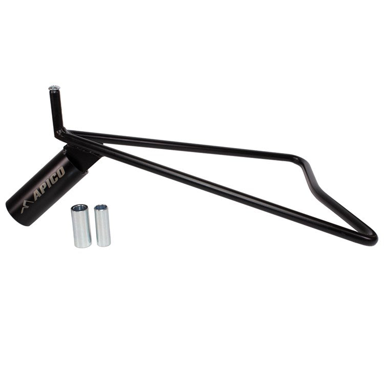 Apico Universal Triangle Stand To Fit 11mm, 14.5mm & 18mm Rear Axes, Includes a 34mm Handlebar Grip Holder