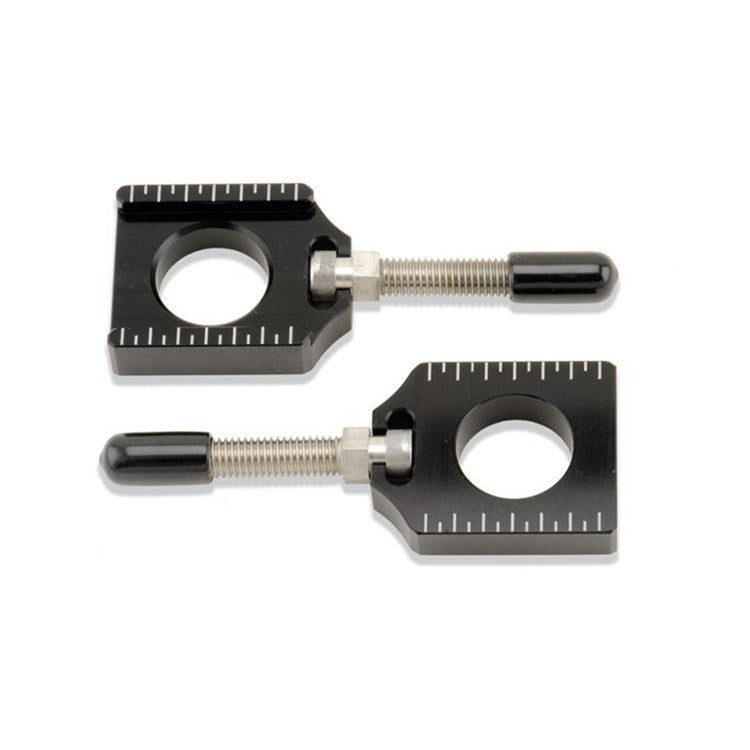 Bolt Chain Adjuster Blocks KTM/HUSKY SX/SX-F 00-12, EXC/EXC-F 00-22 , TE/FE 14-22 BLACK