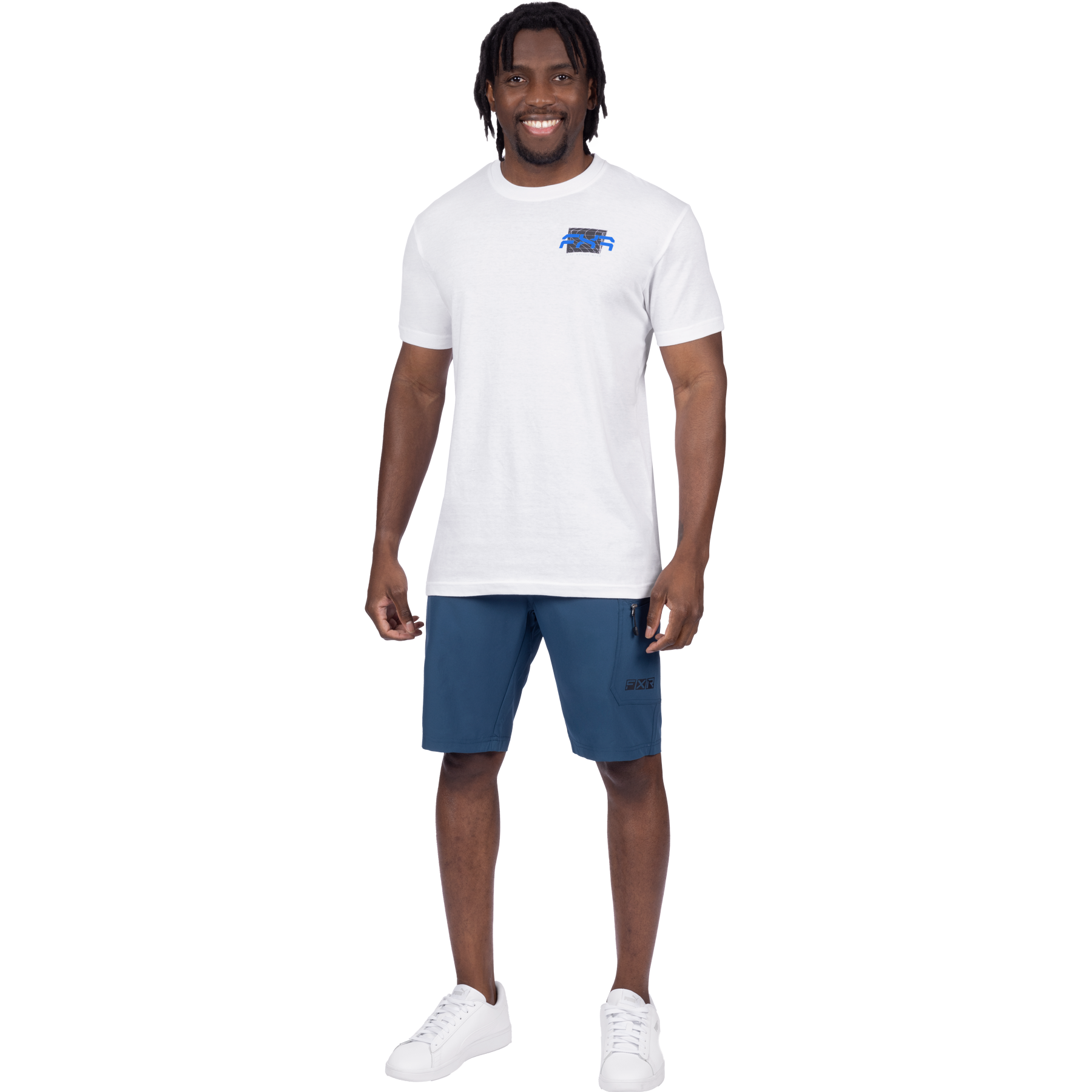 FXR Behind Bars Premium T-Shirt White/Asphalt