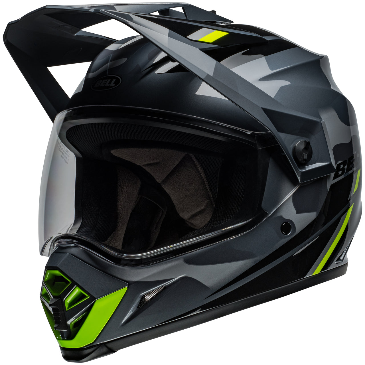 Bell MX-9 Adventure Mips Helmet Alpine Grey/Camo - Clear Visor
