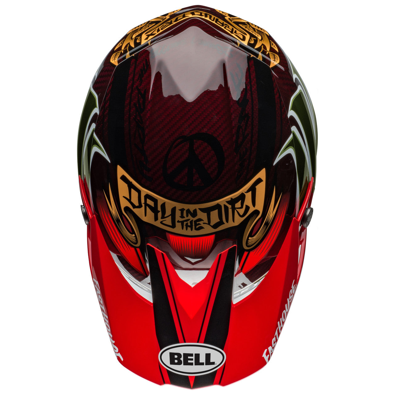 Bell Moto-10 Spherical Mips MX Helmet DITD 24 Red/Gold