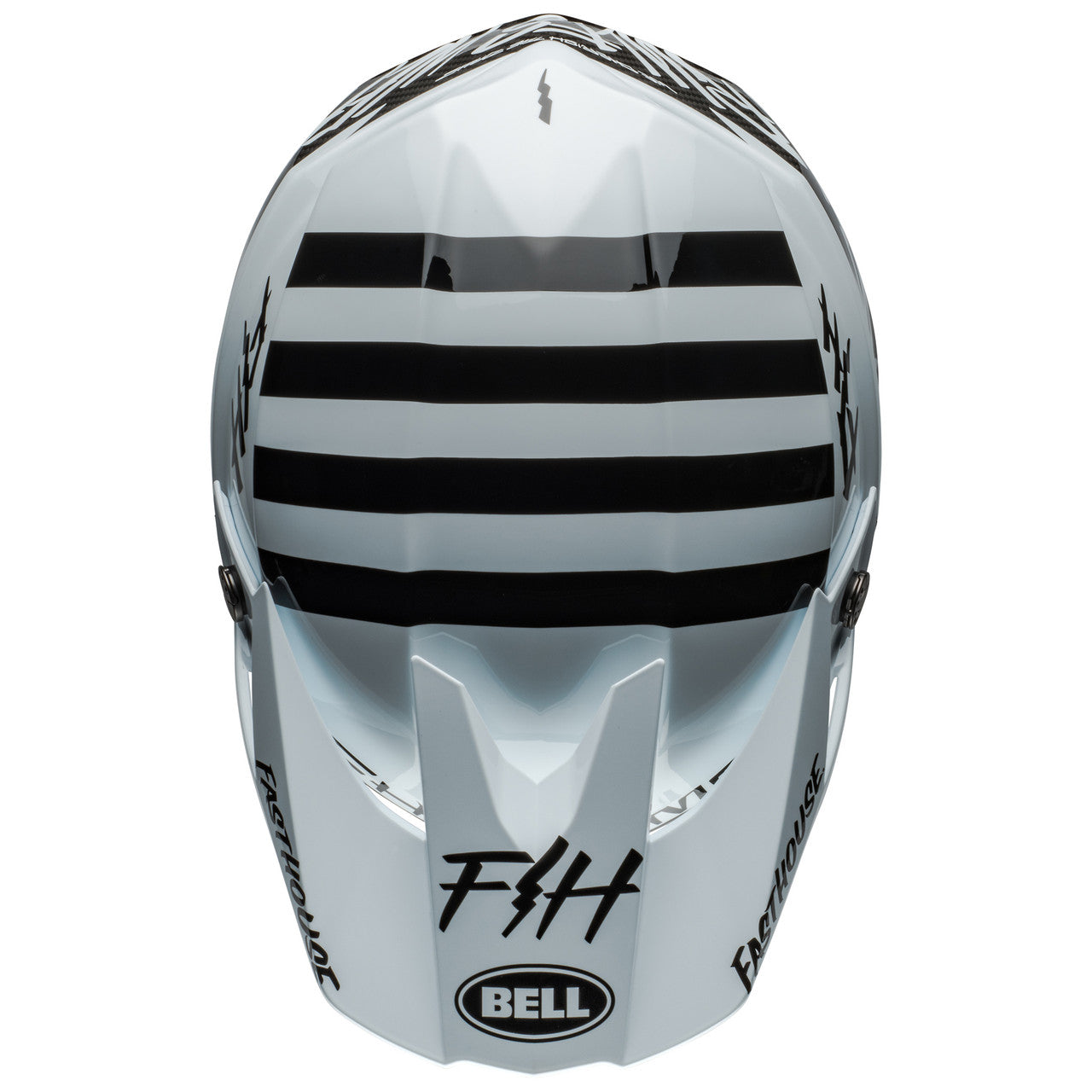 Bell Moto-10 Spherical Mips MX Helmet MODSQD M/G White/Black
