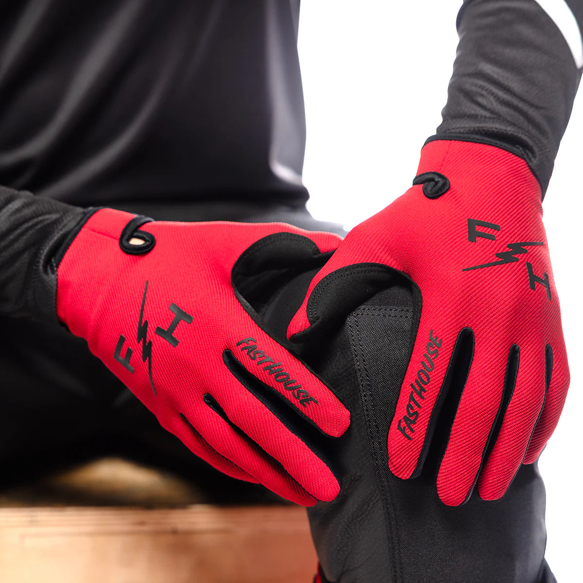 Fasthouse Carbon Eternal MX Glove Red