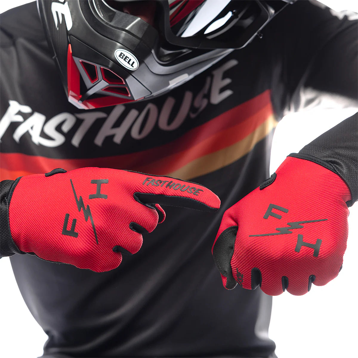 Fasthouse Carbon Eternal MX Glove Red