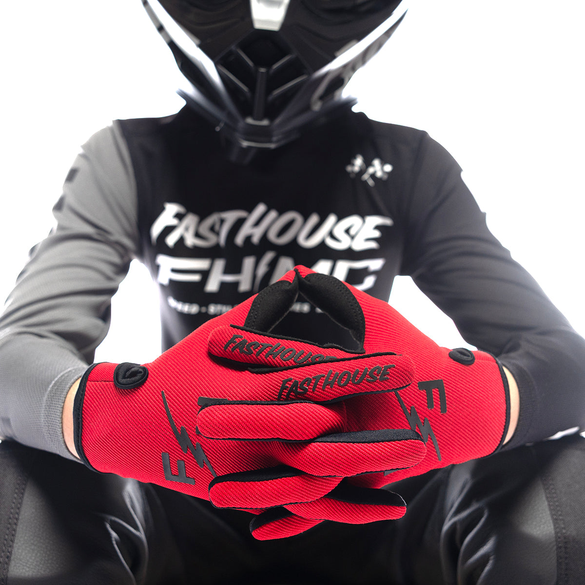 Fasthouse Carbon Eternal Youth MX Glove - Red
