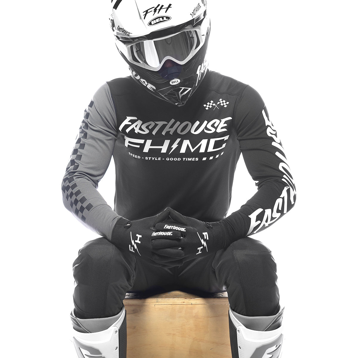 Fasthouse Carbon Method MX Jersey - Black/Gray