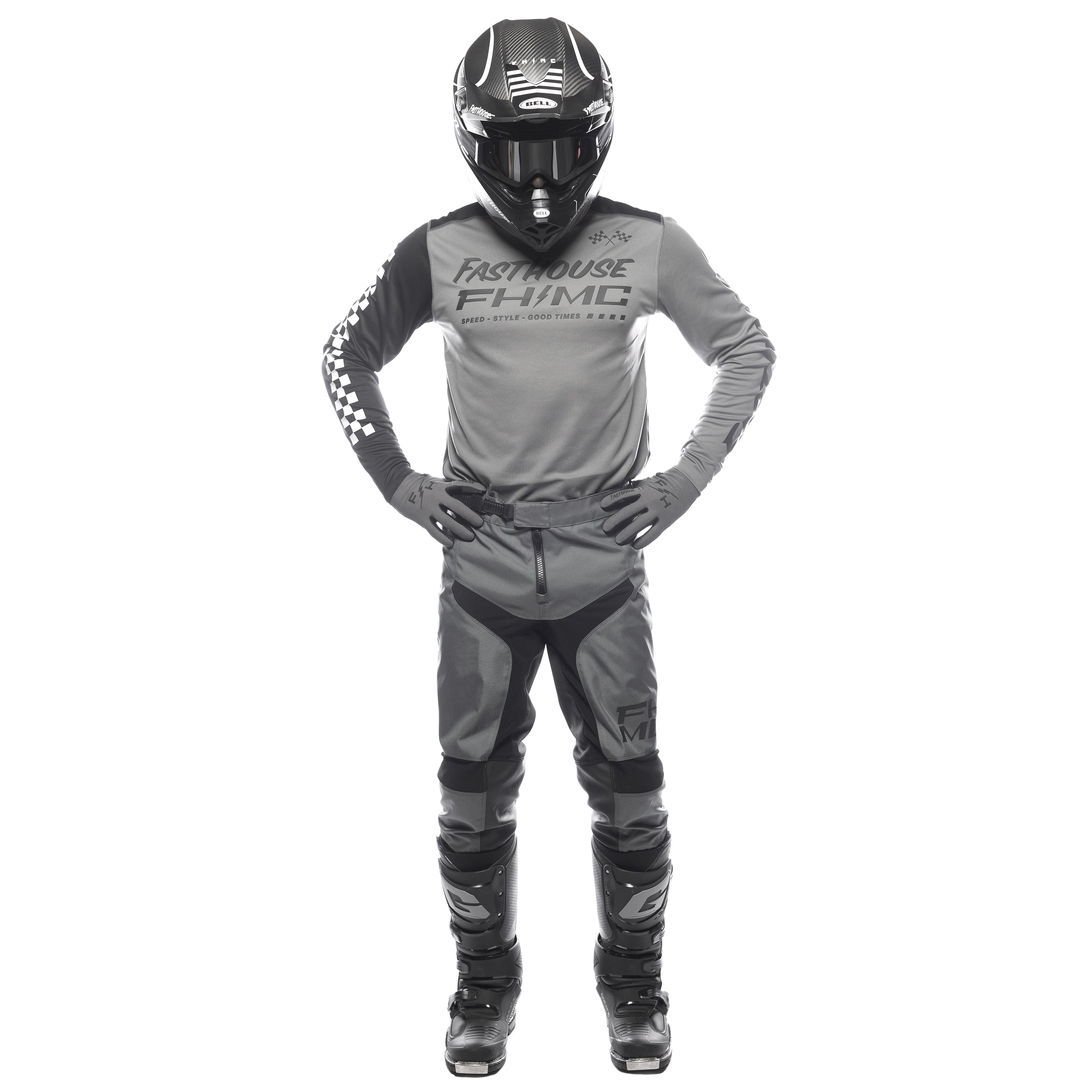 Fasthouse Carbon Method MX Jersey - Gray/Black