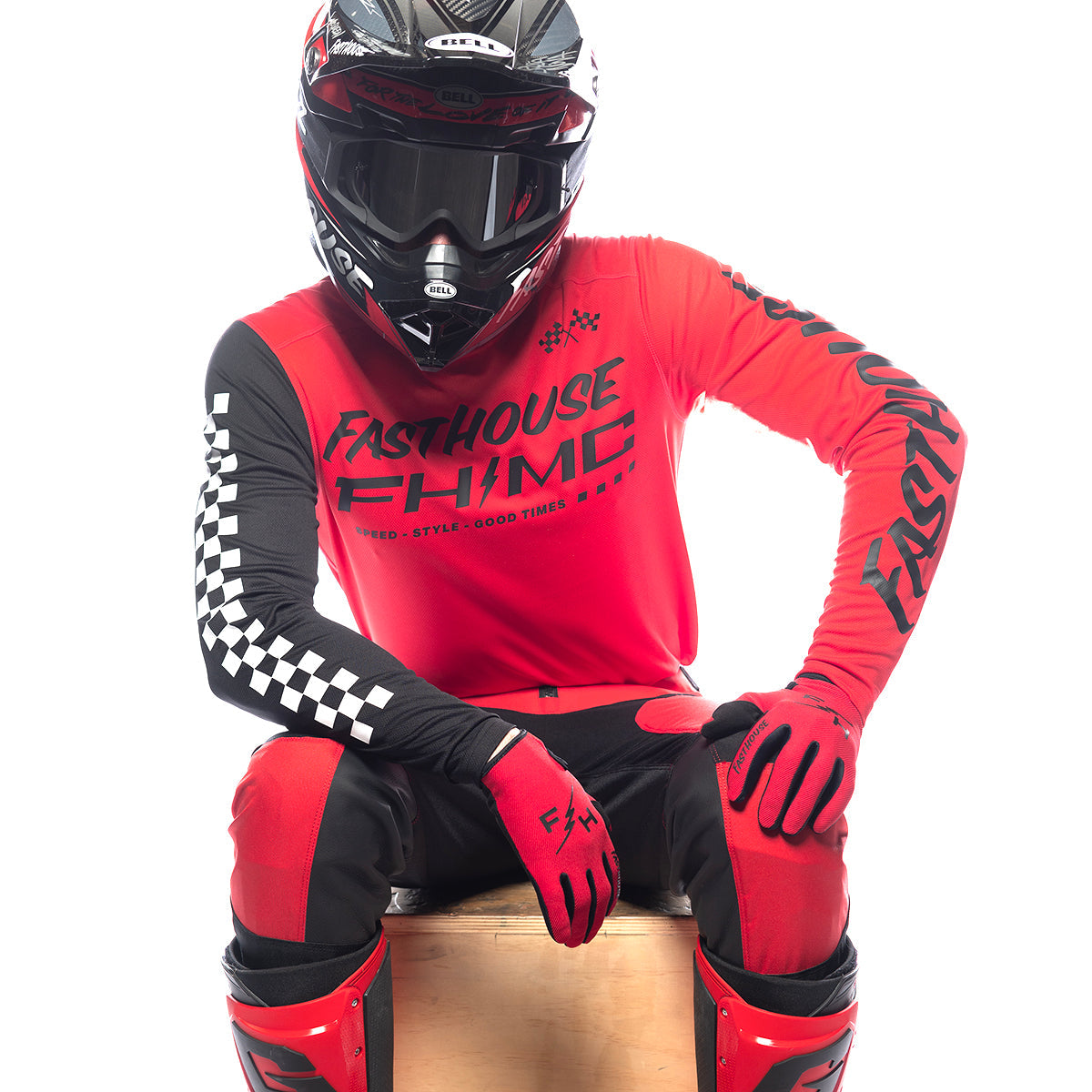 Fasthouse Carbon Method MX Jersey - Red/Black