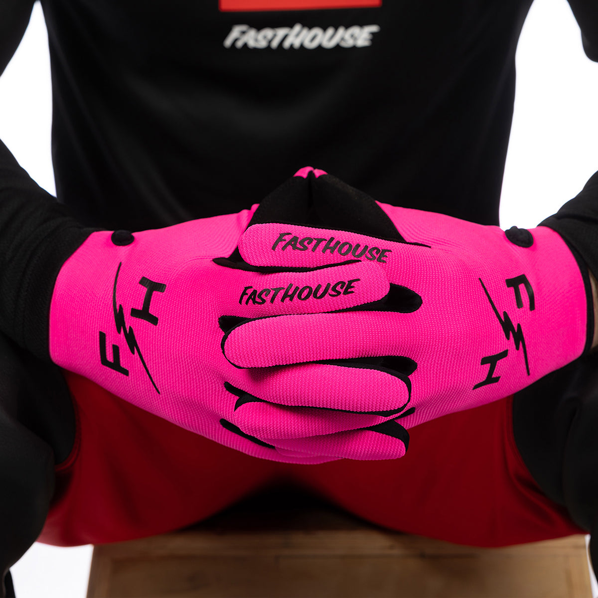 Fasthouse Carbon Eternal Youth MX Glove - Electric Pink