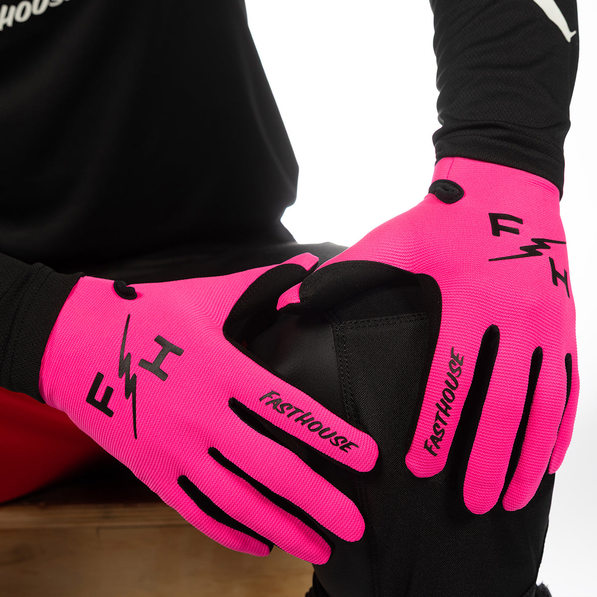 Fasthouse Carbon Eternal MX Glove - Electric Pink