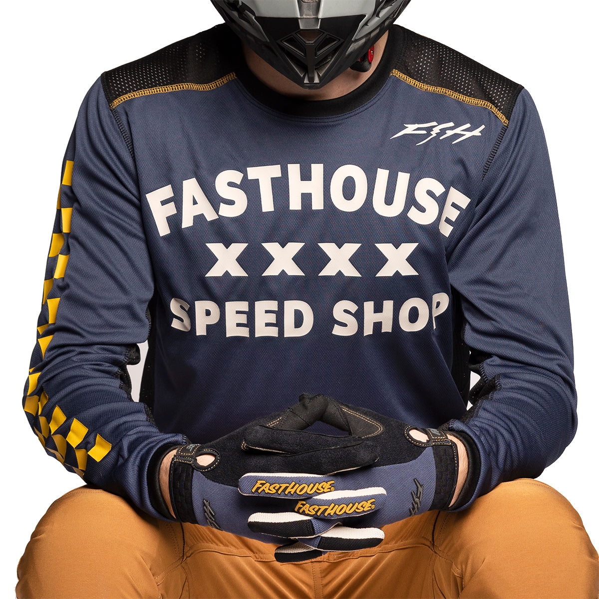 Fasthouse Classic Swift Long Sleeve MTB Jersey - Midnight Navy