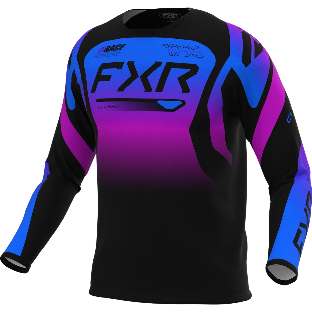 FXR Clutch MX Jersey 2027 Black/Blue/Purple