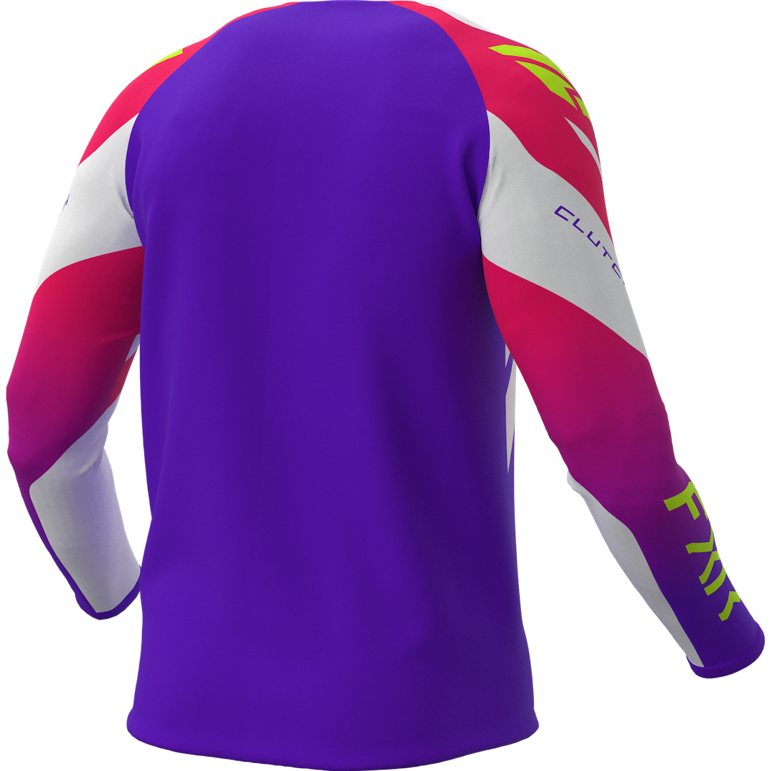 FXR Clutch MX Jersey 2027 Purple/Razz/White