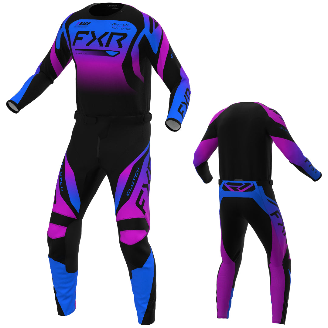 FXR Clutch 2027 MX Kit Combo Black/Blue/Purple