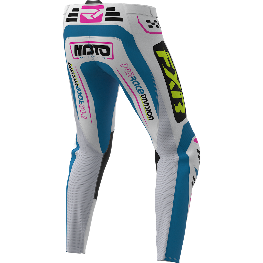 FXR Clutch Pro MX Pant 2027 Cerulean/White/Pink