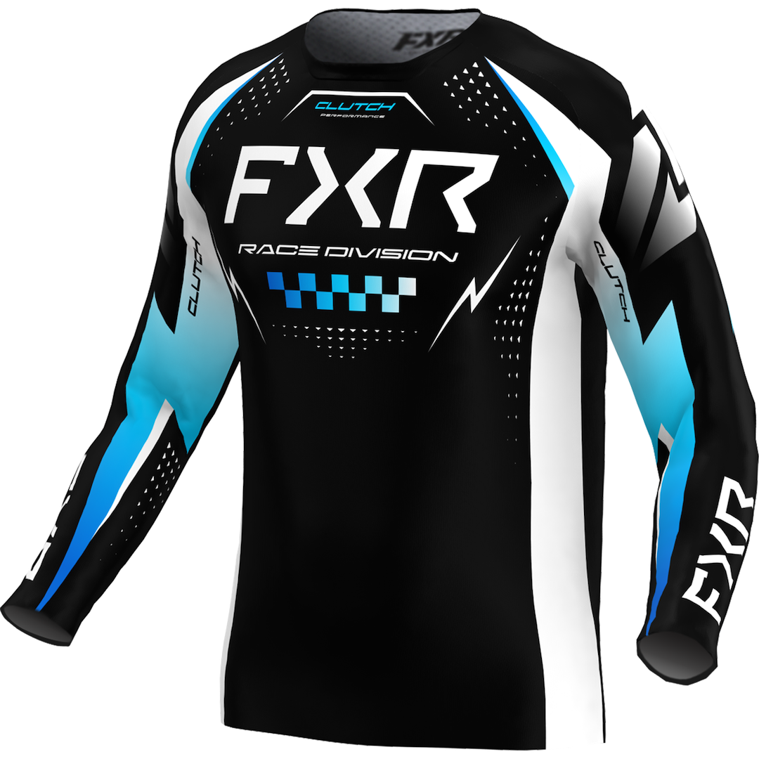 FXR Clutch Pro MX Jersey 2026 Black/Blue/White