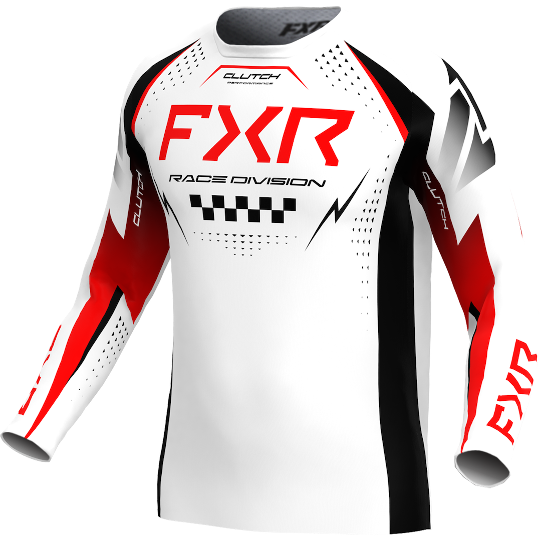 FXR Clutch Pro MX Jersey 2026 White/Red/Black
