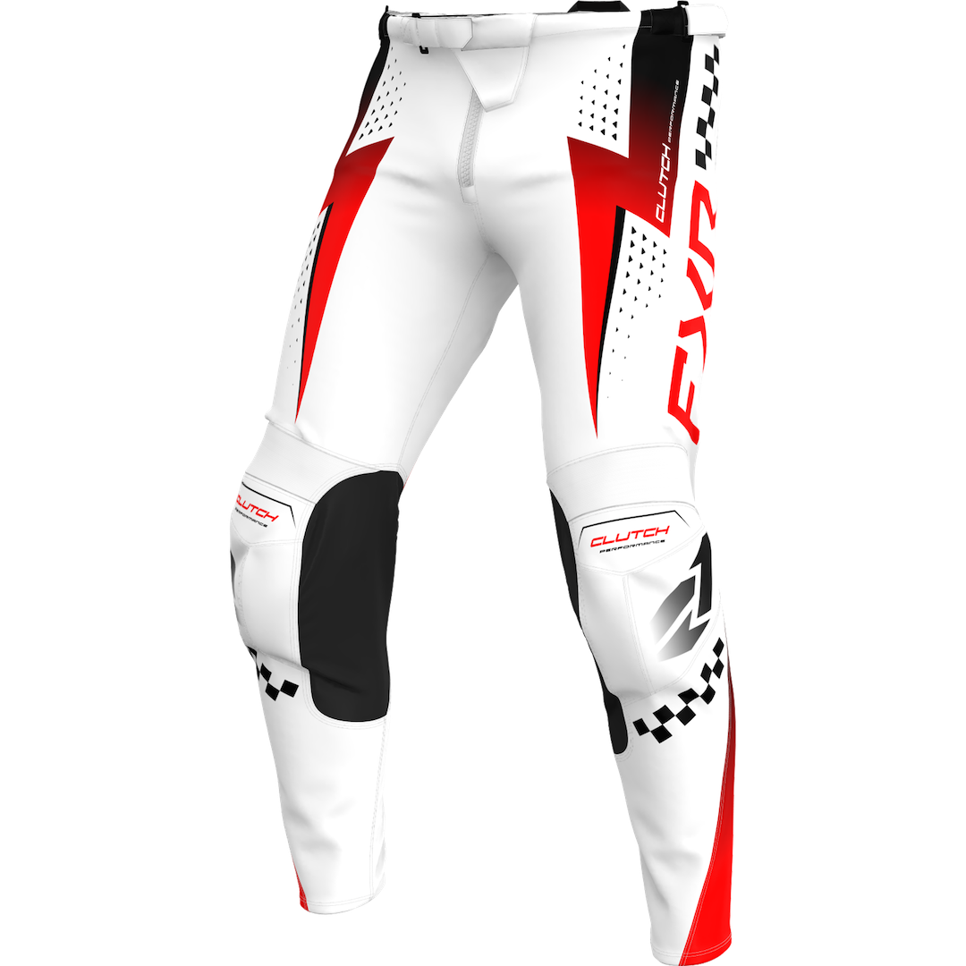 FXR Clutch Pro MX Pant 2026 White/Red/Black