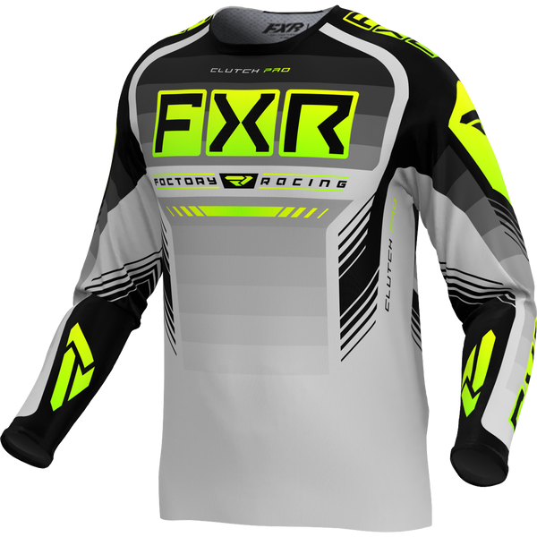 FXR Clutch Pro MX Jersey 2024 Grey/Hi-Vis
