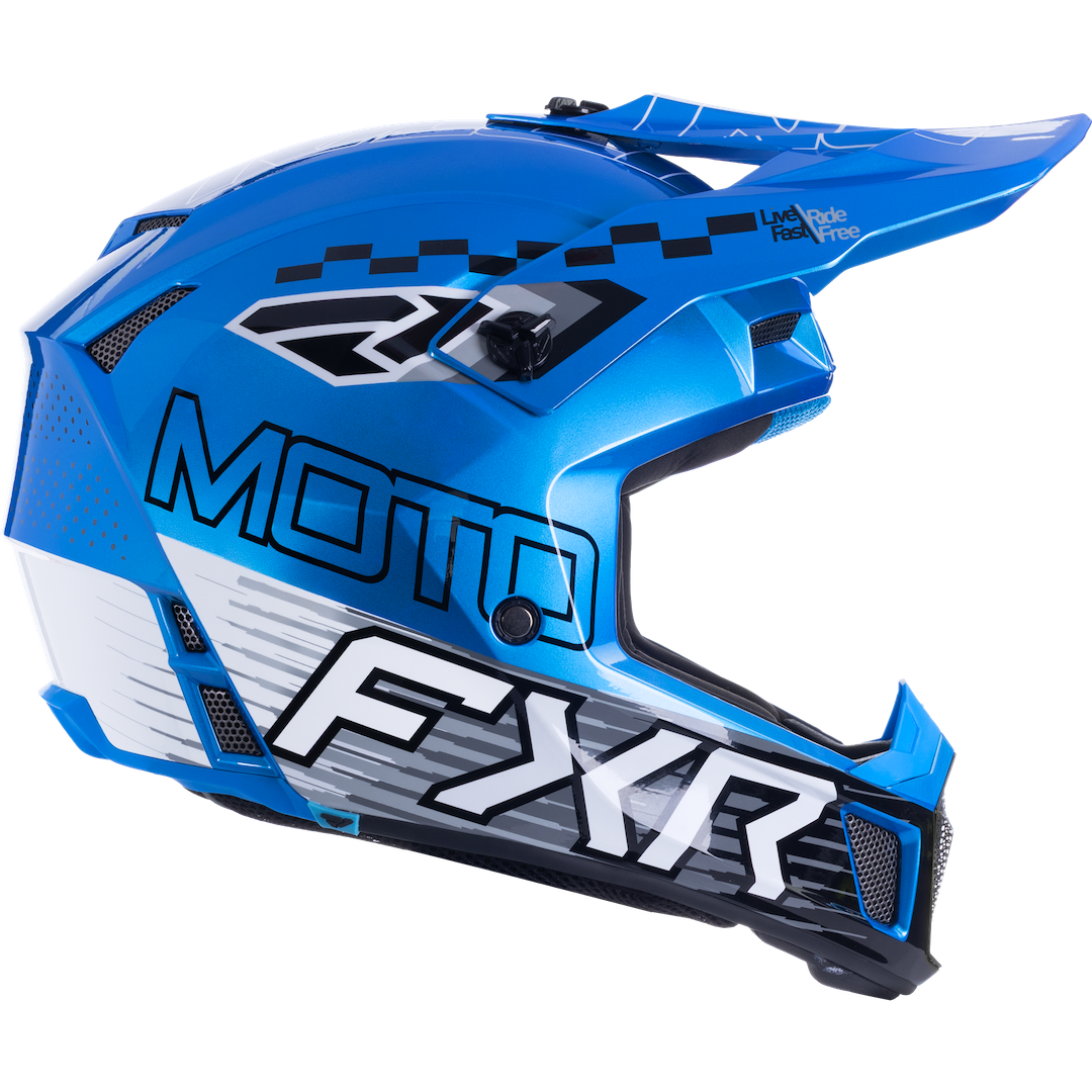 FXR Clutch Race Div MX Helmet 2026 Blue