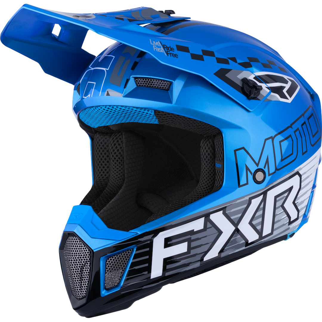 FXR Clutch Race Div MX Helmet 2026 Blue