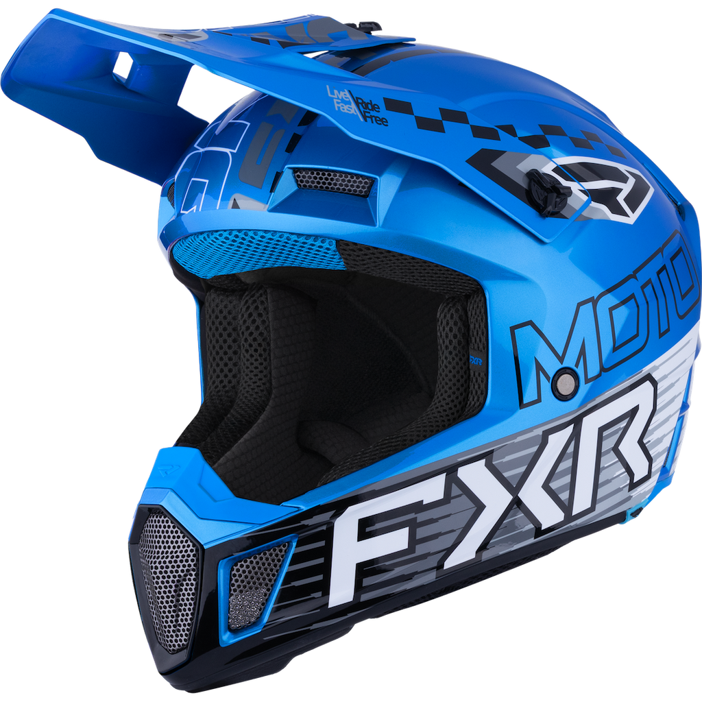 FXR Clutch Race Div MX Helmet 2026 Blue FXR Clutch Race Div MX Helmet 2026 Blue
