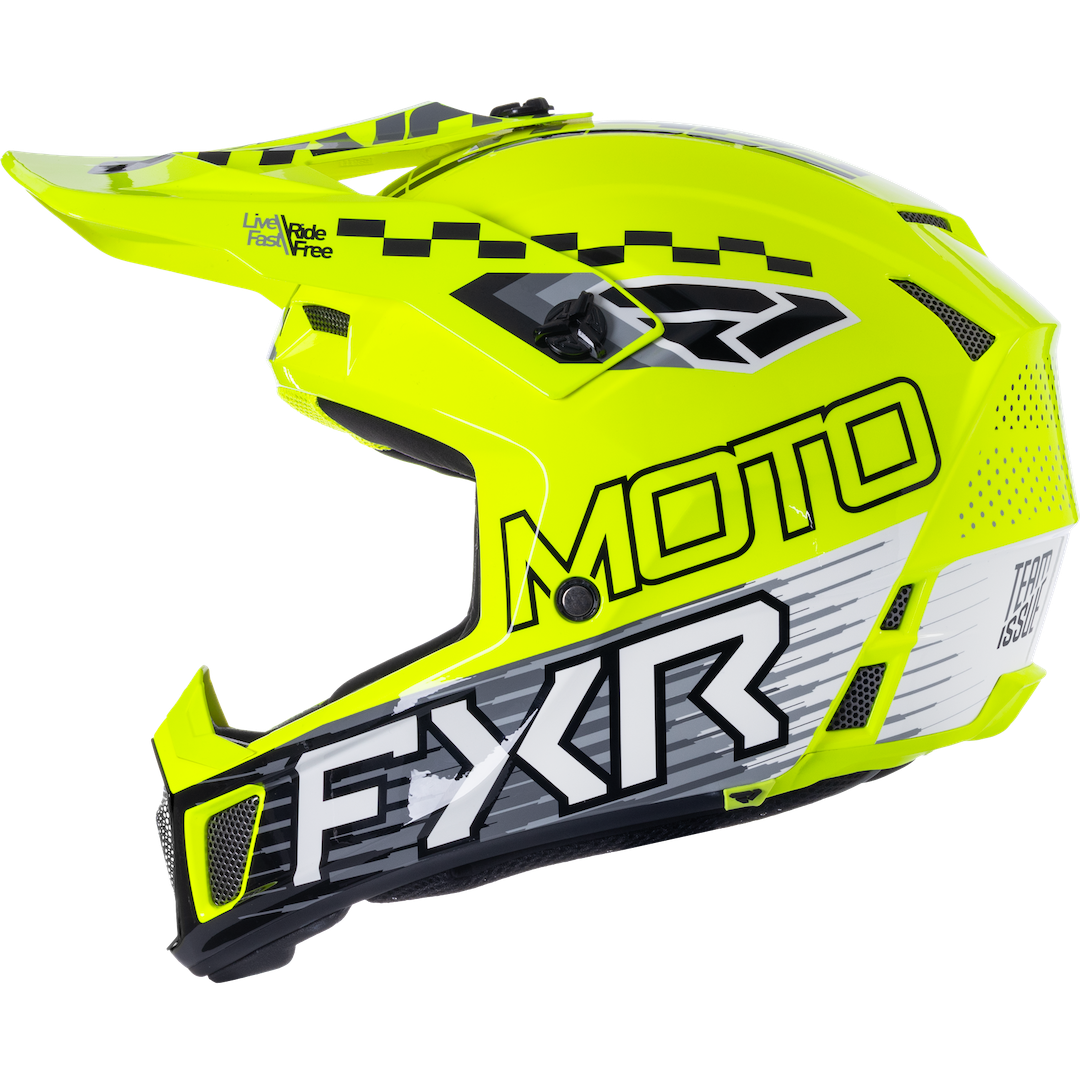 FXR Clutch Race Div MX Helmet 2026 HiVis