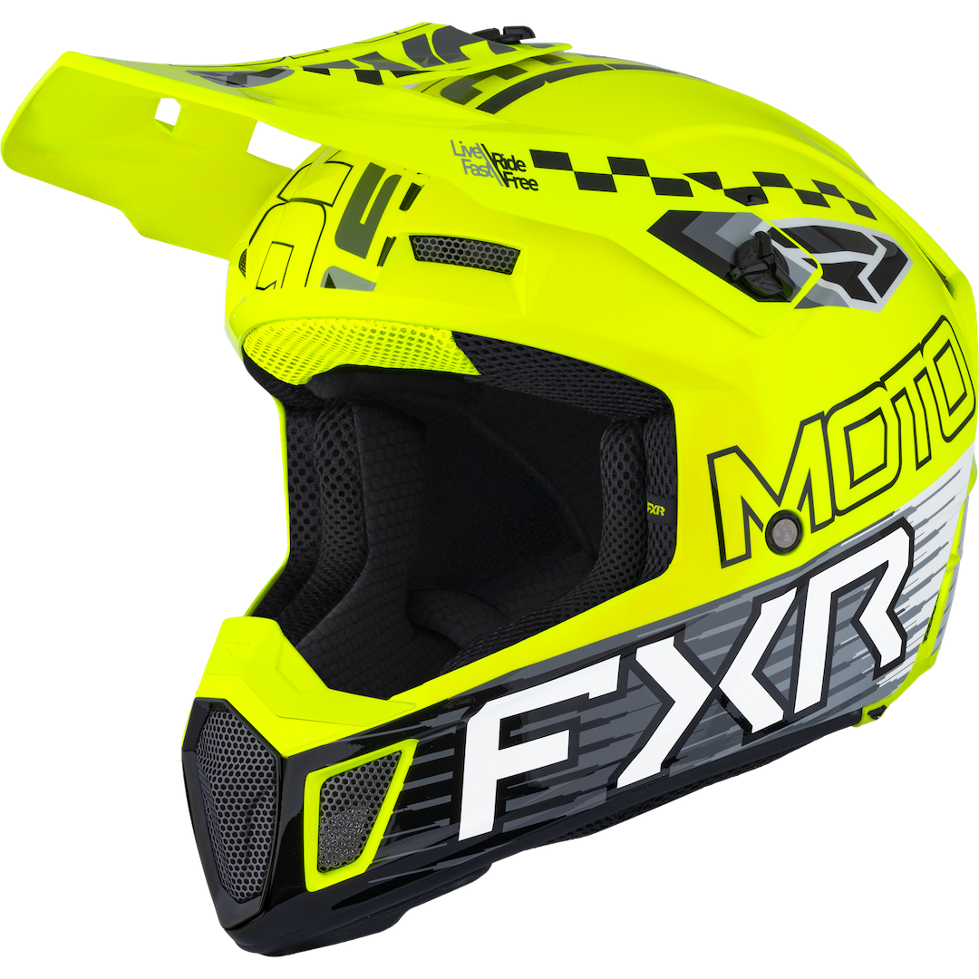 FXR Clutch Race Div MX Helmet 2026 HiVis