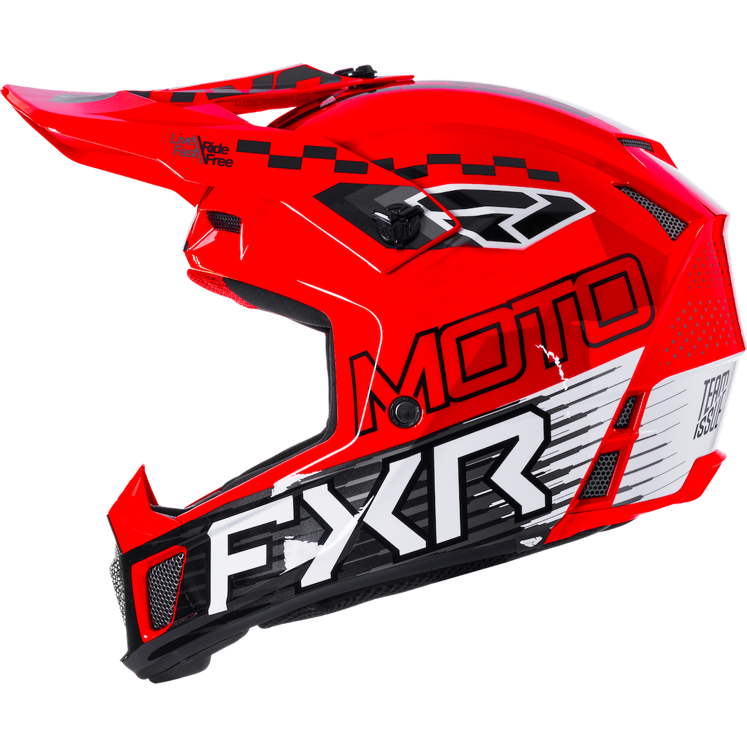 FXR Clutch Race Div MX Helmet 2026 Red