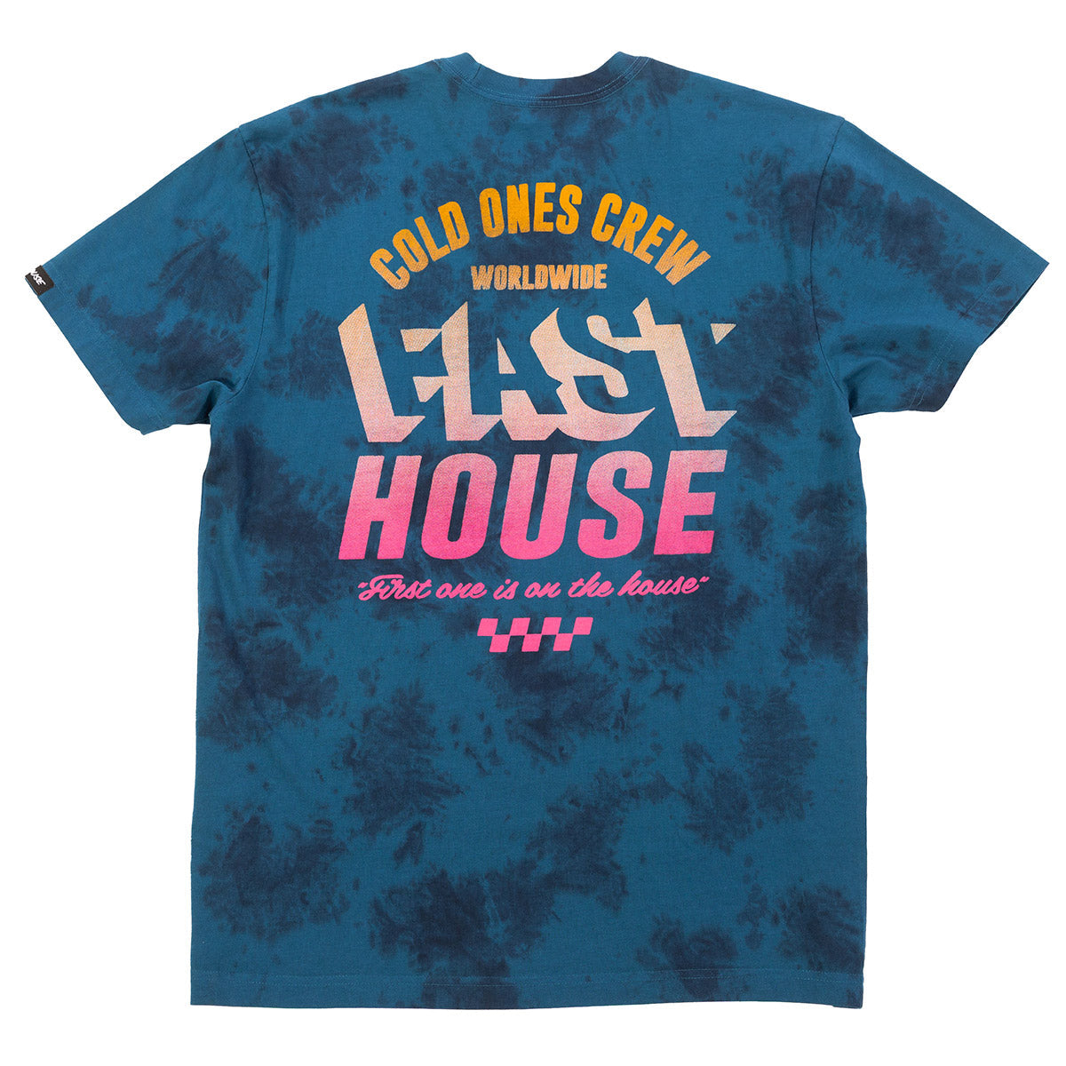 Fasthouse Cold Ones Tee - Indigo Crystal Wash