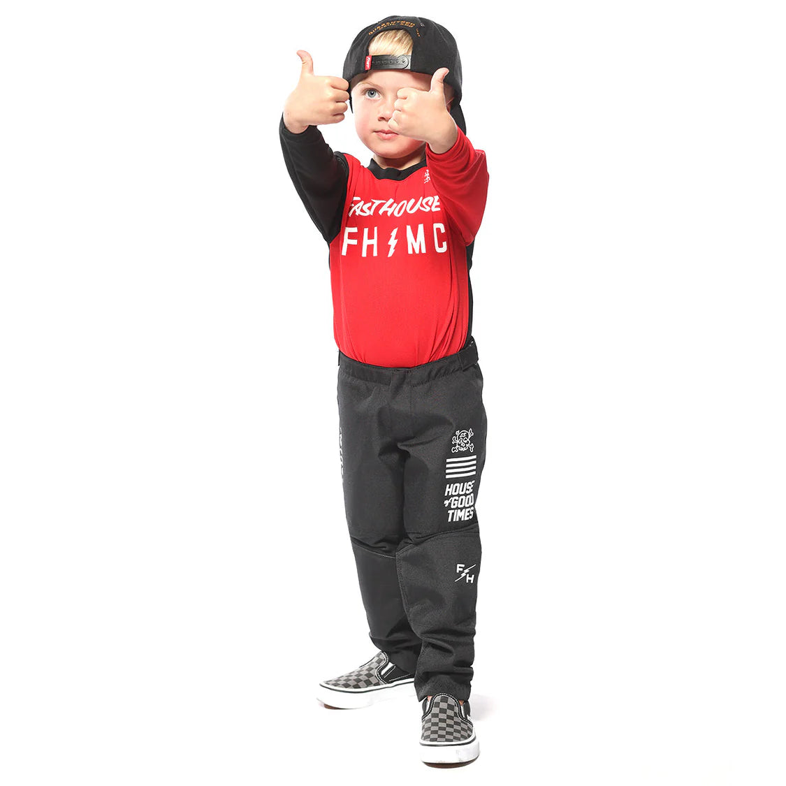 Fasthouse TODDLER Akin MX Kit Combo - Red/Black
