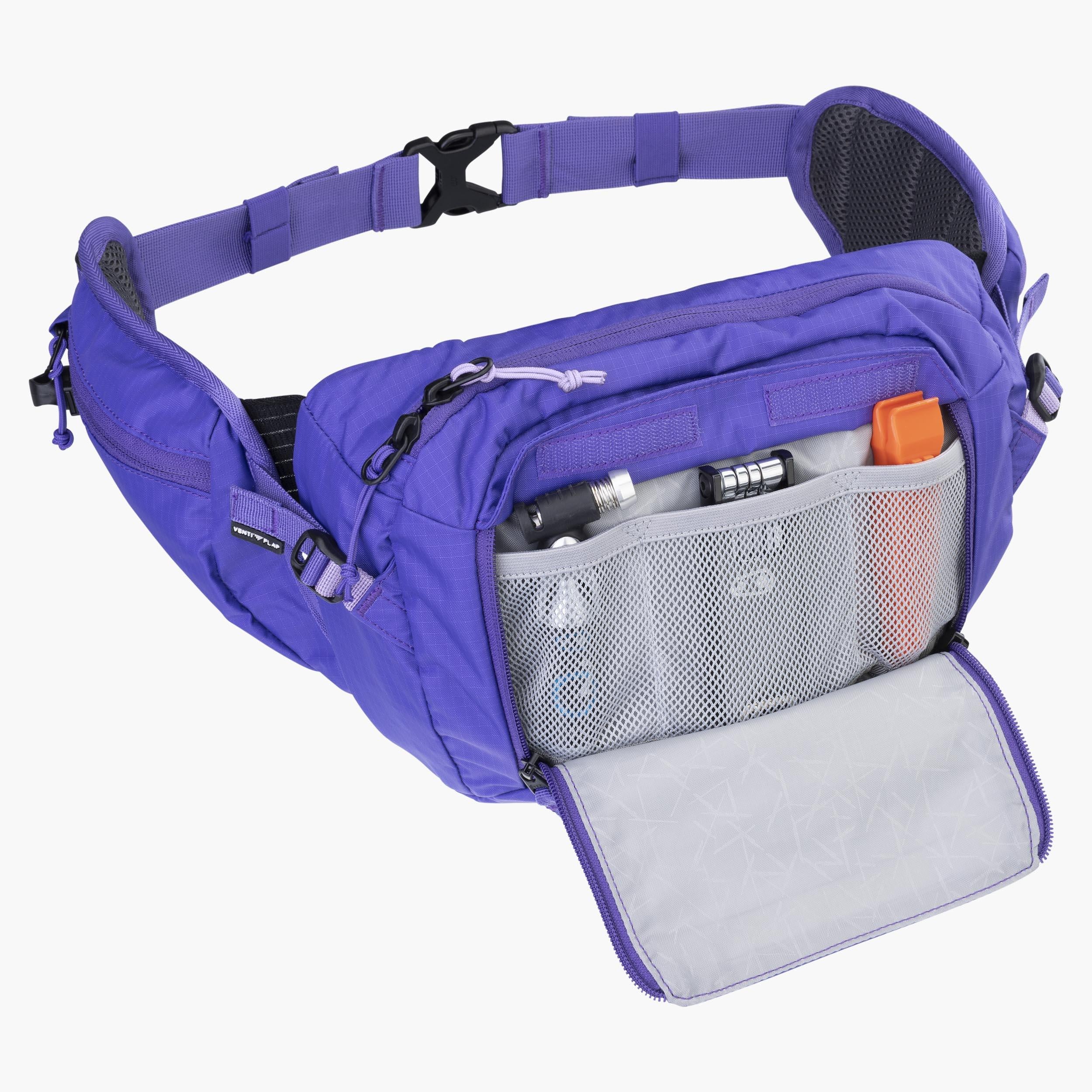 EVOC Hip Pack Hydration Pack 3L With 1.5L Bladder Violet