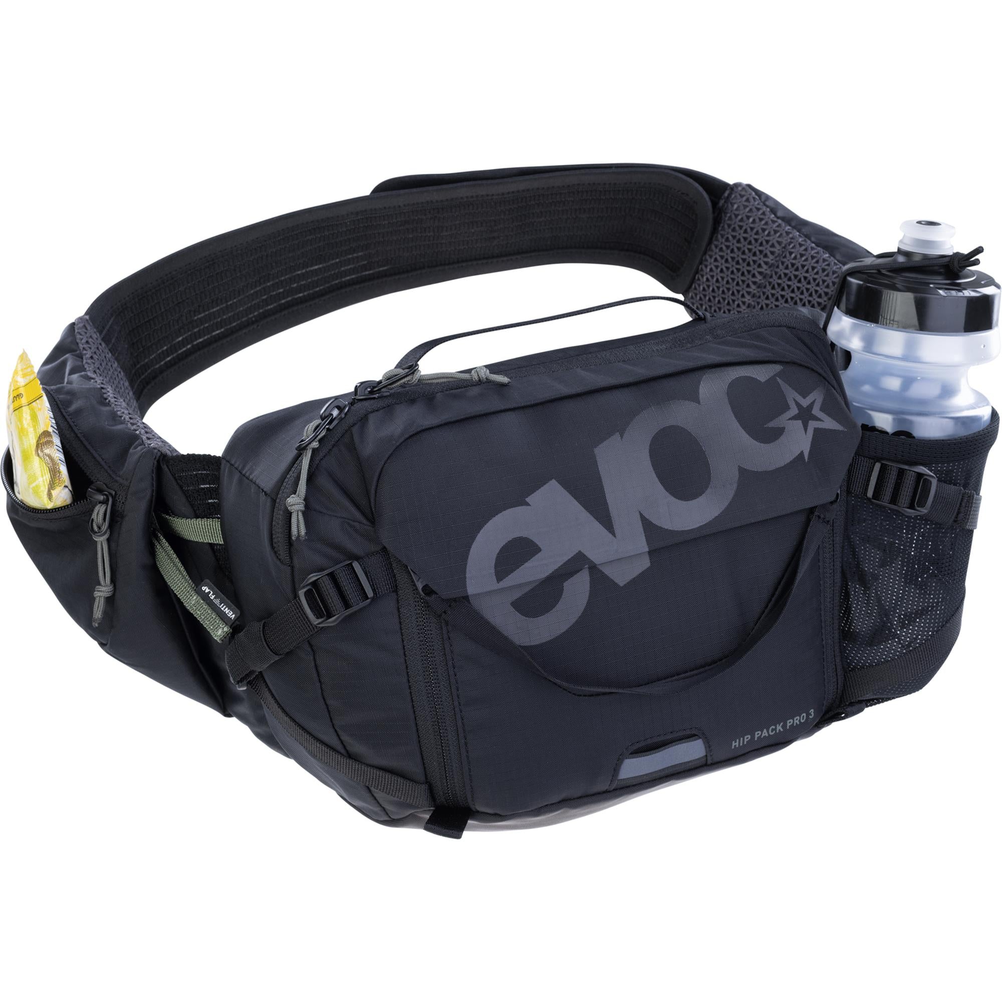 EVOC Hip Pack Pro Hydration Pack 3L With 1.5L Bladder Black