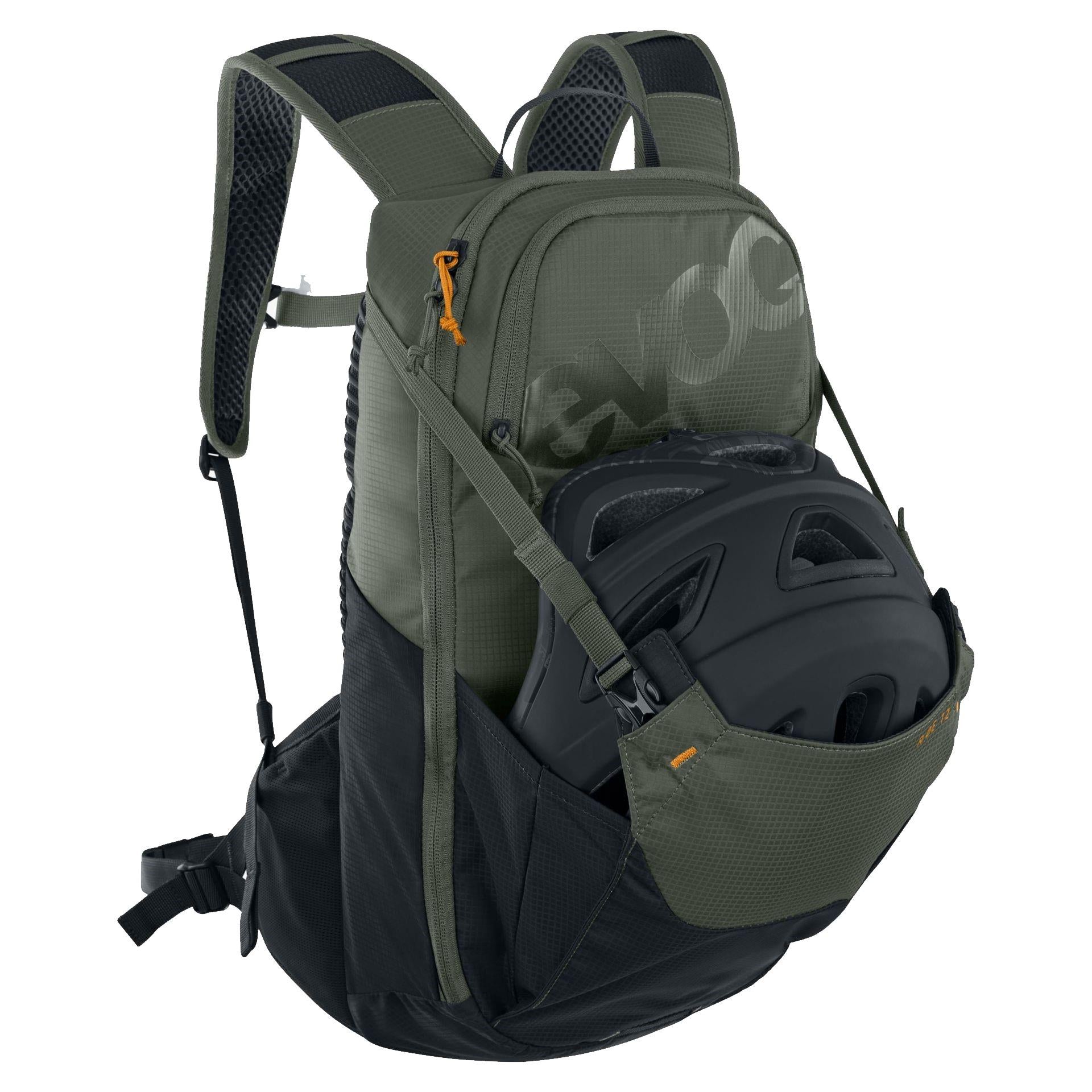 EVOC Ride Performance Backpack 12L With 2L Hydration Bladder Dark Olive/Black