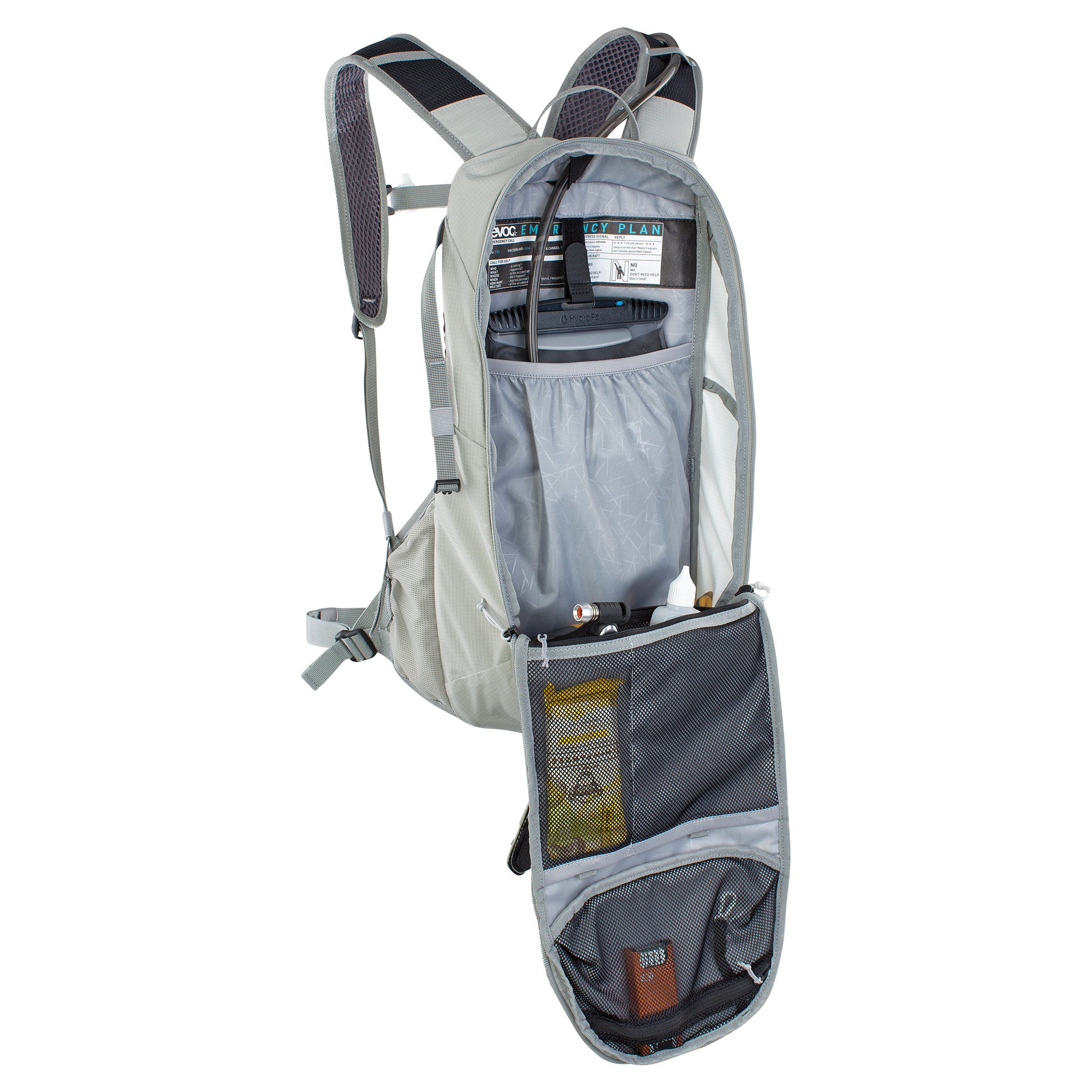 EVOC Ride Performance Backpack 12L With 2L Hydration Bladder Stone