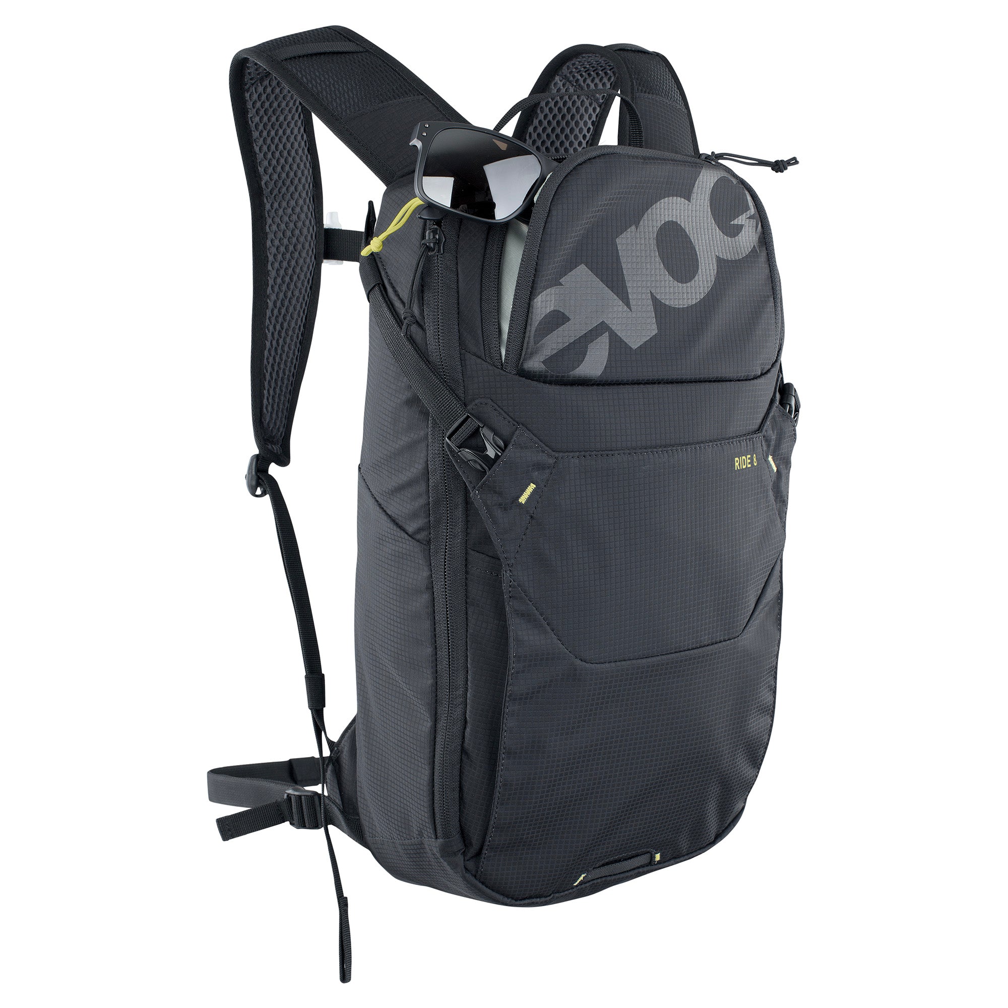 EVOC Ride Performance Backpack 8L With 2L Hydration Bladder Black