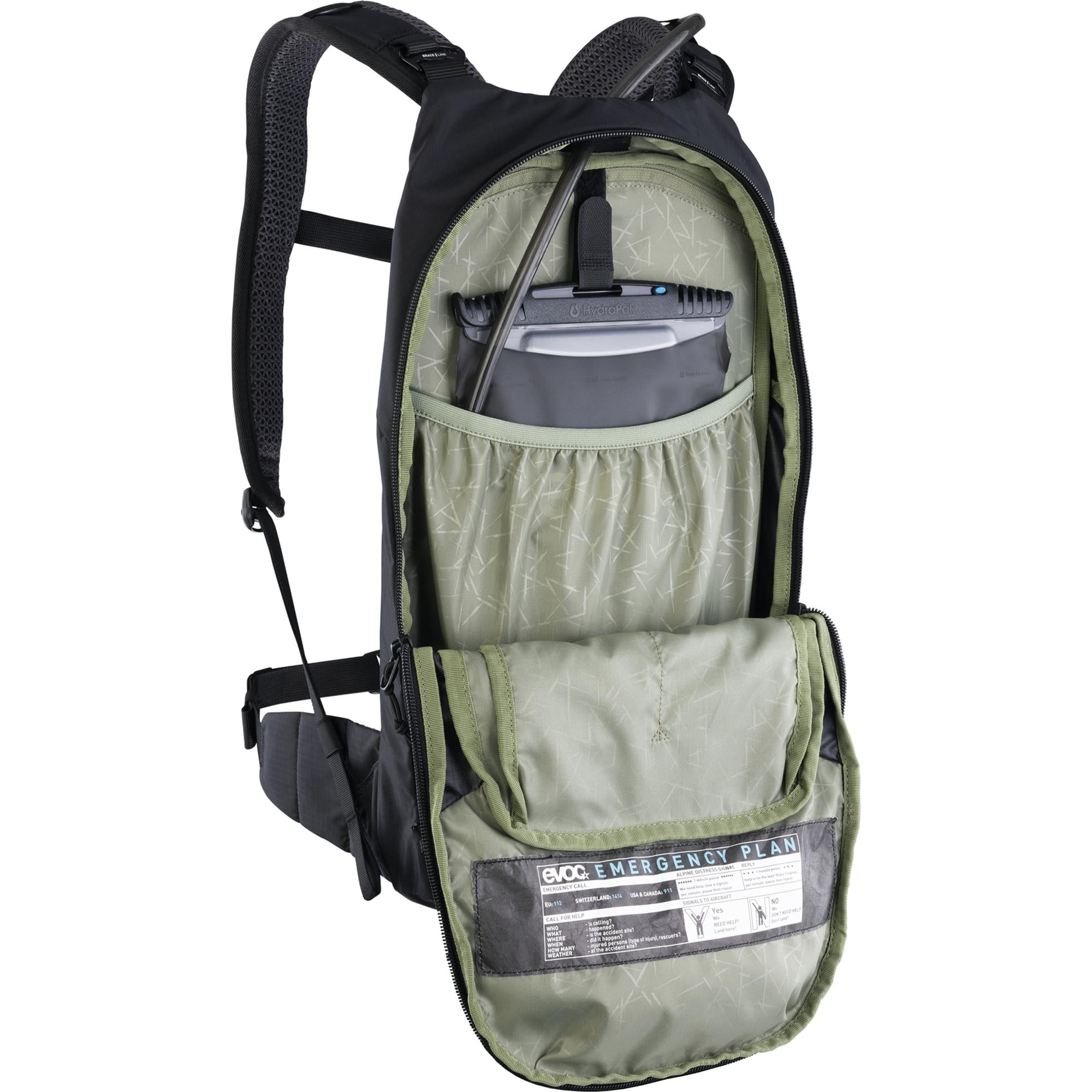 EVOC Stage Performance Backpack  6L With 2L Hydration Bladder Black